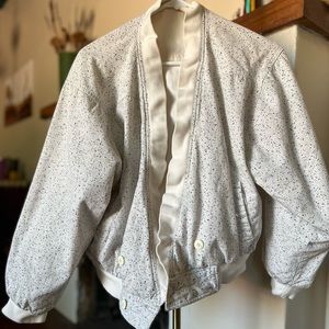 Vintage reversible puffy crop jacket